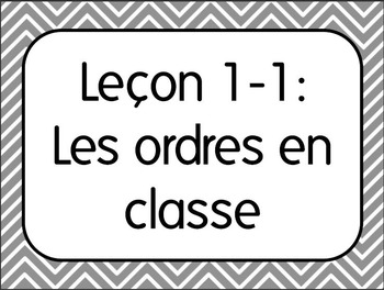 Preview of First Day of French Class Lesson 1:Classroom Commands/Les ordres TPR Lesson Plan