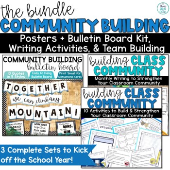 Preview of Classroom Community Building Activities Posters Bulletin Board