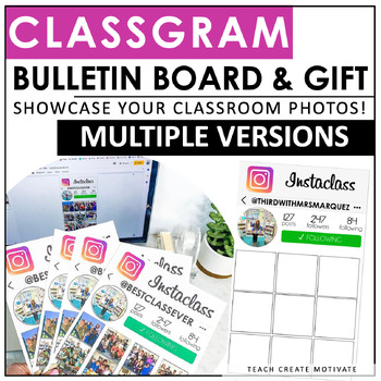 Preview of Class Gram Bulletin Board - Classroom Community, End of Year Gift & Activities