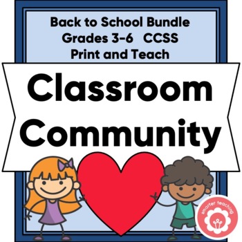 Preview of Classroom Community Bundle for Grades 3-6 Print and Digital