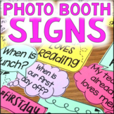 Back to School Photo Booth Props - Open House Stations - F