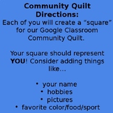 Classroom Community Quilt