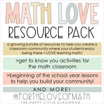 Preview of Classroom Community Resources for the Math Classroom