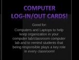 Classroom Computer Sign In/Out