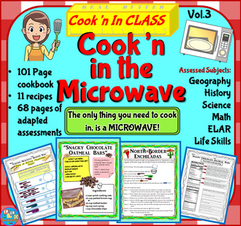 Preview of Classroom Cookbook: Cook’n in the Microwave: Recipes w/ Adapted Assessments