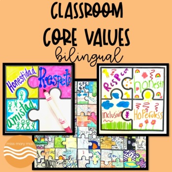 Classroom Core Values Dual Language / Bilingual by Miss Mary Mac