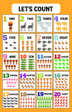 Classroom Counting Poster 1-20 (11x17)