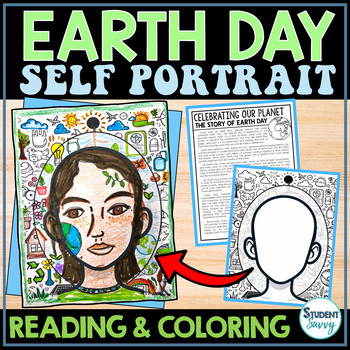 Preview of Earth Day Activities Coloring Pages Craft Drawing Art Reading Passage 2024