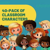 Classroom Crew: 40 Fun and Friendly Cartoon Characters for
