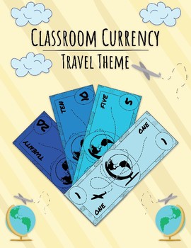 Preview of Classroom Currency, Economy, Money, Cash: Travel (Globe, Earth) Theme