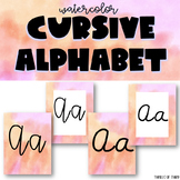 Classroom Alphabet // Cursive // Watercolor // Set 2