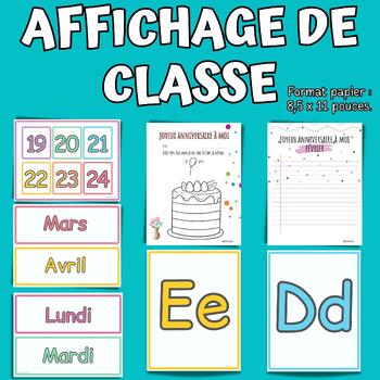 Preview of Classroom Décor Essentials:Days of the Week, Months, Alphabet | Back to school