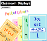 Classroom DECOR Displays: Pastel Theme