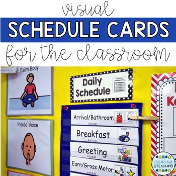 Classroom Daily Schedule {Editable} by Erin from Creating and Teaching