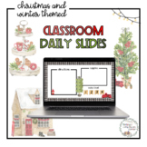 Cozy Winter/Christmas Themed Presentation - Editable Class