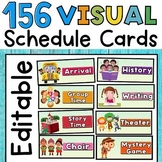 Classroom Daily Visual Schedule Editable Cards and Clocks 
