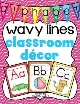 Alphabet Posters: wavy lines by itty bitty kinders | TpT