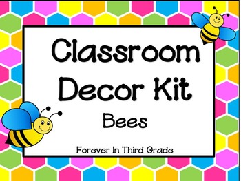 Preview of Classroom Decor Bees