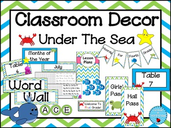 Preview of Ocean Classroom Theme