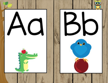 Classroom Decor - Alphabet Posters - Owl Themed - Preschool ...