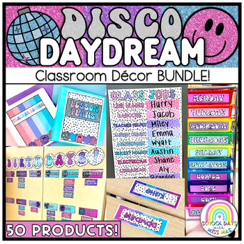 Preview of Classroom Decor BUNDLE! // Disco Daydream Collection