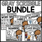 Grey Classroom Decor Bundle | Gray Polka Dot Classroom Theme