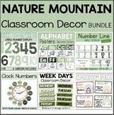 Classroom Decor BUNDLE Nature Colors Mountain Classroom Decor