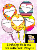 Classroom Decor Birthday Balloons - 11 Different Designs