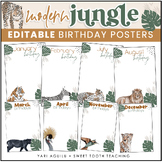 Birthday Posters & Display | Jungle & Safari Theme Classro