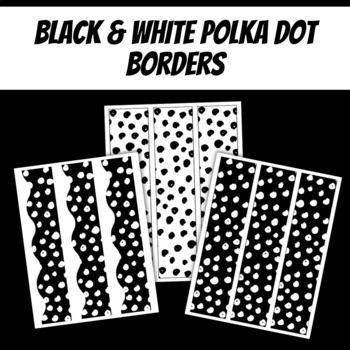 White & Black Spots Bulletin Board Paper