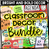 Classroom Decor Bright and Bold Theme for Upper Grades