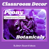 Classroom Decor Bulletin Board Display in Real PEONY Coord