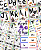 Classroom Decor Bundle Alphabet, Numbers, Colours, Sight Words