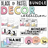 Classroom Decor Bundle | Black & Pastel Collection