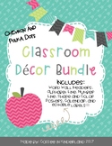 Classroom Decor Bundle - Chevron and Polka Dots