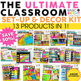 Classroom Decor Bundle Bright, Neutral, Black and White - 