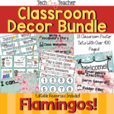 Classroom Decor Bundle: Flamingos!