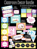 Classroom Decor Bundle: Labels, Calendar, Schedule, Word Wall, and More!