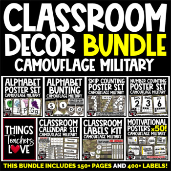 camouflage classroom decorations