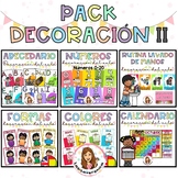 Classroom Decor Bundle. Rainbow Colors. Pack decoración au