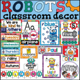 Classroom Decor Bundle | Robot Theme