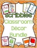 Alphabet Posters and More Bundle: Scribbles