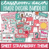 Classroom Decor Bundle: Sweet Strawberry Theme