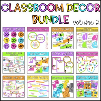 Preview of Classroom Decor Bundle - Volume 2