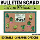 Classroom Decor - Cactus Class Door Decor | Editable Back 