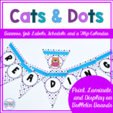 Classroom Decor Cats and Polka Dots