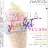 Classroom Decor - Classroom Essentials - Labels, Calendar, Focus Wall Elements