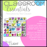 Classroom Decor - Classroom Essentials - Labels, Calendar, Focus Wall - Light