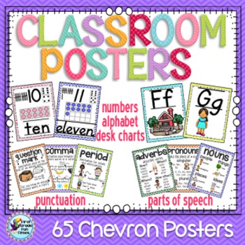 Preview of Classroom Decor, Classroom Posters, Alphabet, Numbers and More