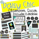 Classroom Decor EDITABLE Daisy Chic